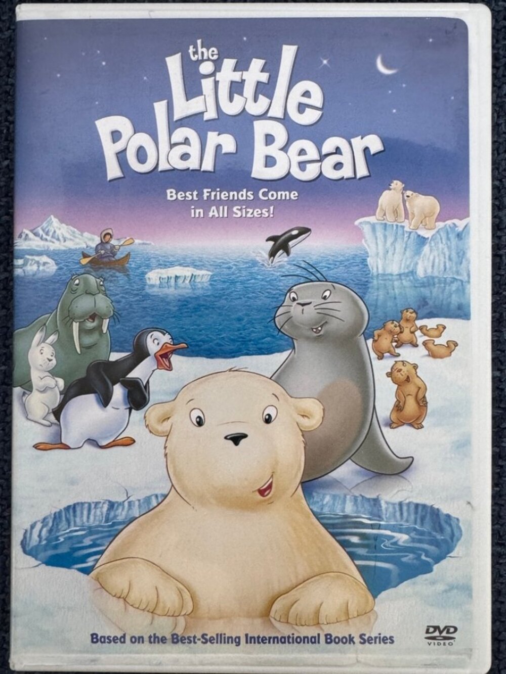 Warner Brothers THE LITTLE POLAR BEAR DVD Movie based on Hans de Beer book